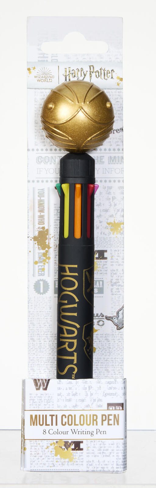 BlueSky Kugelschreiber Harry Potter - Stift "Schnatz" 8 in 1 (mehrfarbig), Schreibfarbe: farbsortiert HP713586