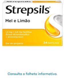 Strepsils Mel e Limão 24 pastilhas