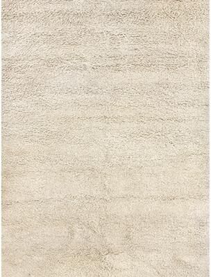 Exquisite Rugs Sumo Shag hand-knotted New Zealand Wool Ivory Area Rug