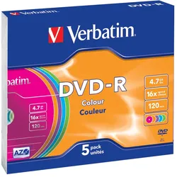 Verbatim DVD-R Colour 4,7 GB 5 Stück(e)