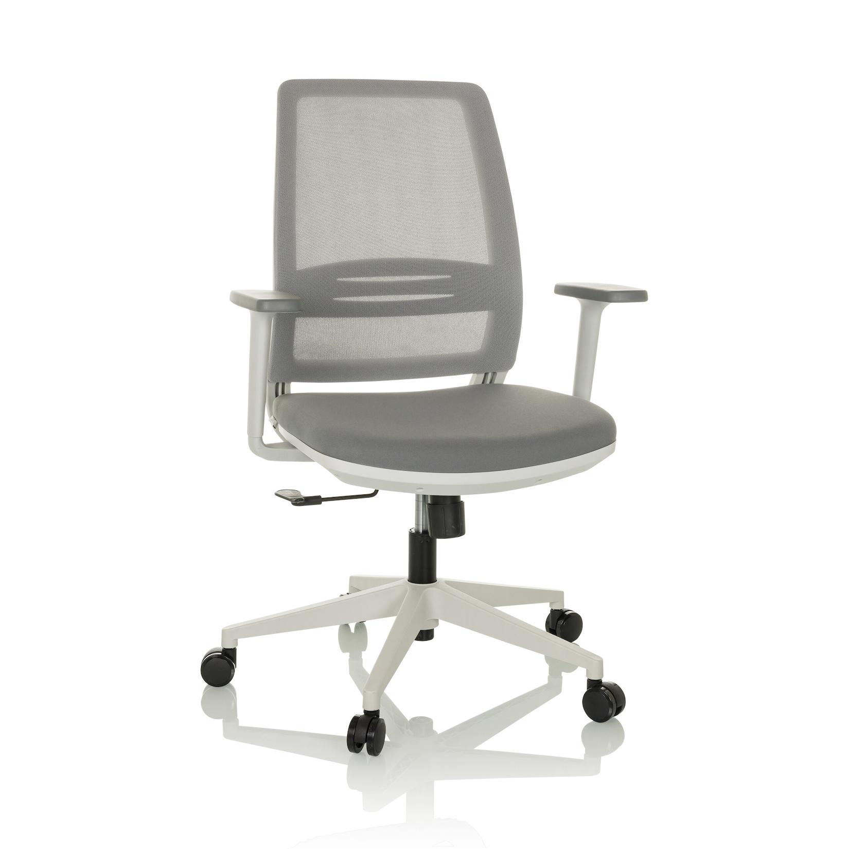 hjh OFFICE Home Office Bürostuhl PROFONDO ECO W Stoff / Netzstoff mit Armlehnen