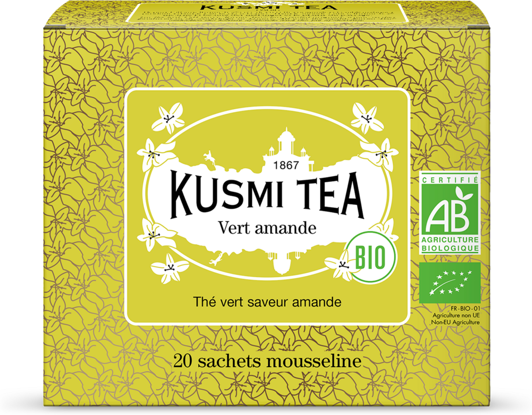 Grüner Tee mit Mandelgeschmack - Grüner tee Chun mee, mandeln, bio - Kusmi Tea