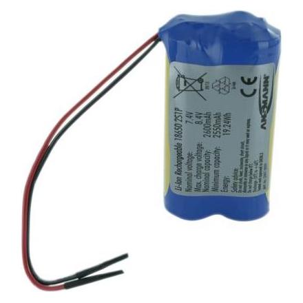 Ansmann Li-Ion Battery Pack 2S1P (1 Stk., 18650, 3500 mAh) (2447-3030-20-520)