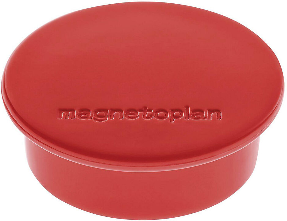 Magnet DISCOFIX COLOR, Ø 40 mm, VE 40 Stk, rot magnetoplan