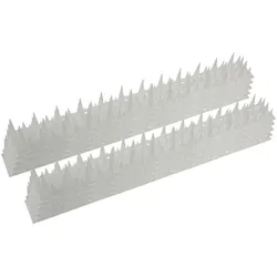 ChiliTec Taubenabwehr Spikes 10er Set Kunststoff, 400x42x36mm, weiß/transparen