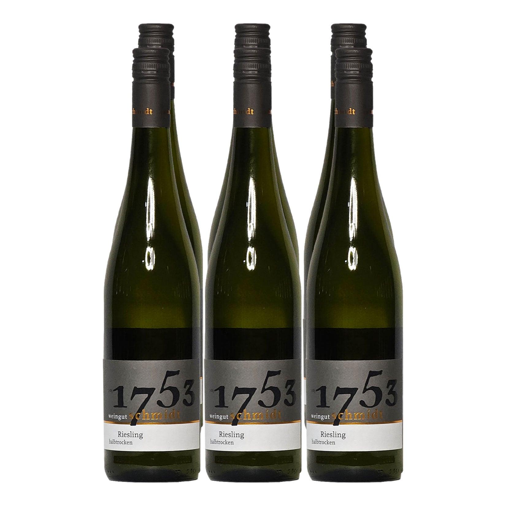 Weingut Schmidt Obermoscheler Silberberg Riesling halbtrocken 12,0 % vol 6 x 0,75 Liter (2025er)