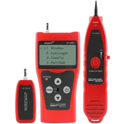 W-Star, Multimeter, Cable Tester RJ45 WSNF308S UTP RJ11, BNC, USB cable detector, diagnostics, LCD (Kabeltester)