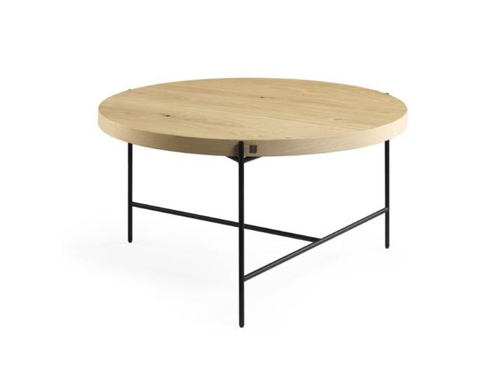 Musterring JustB! CT100 Couchtisch M112 mit Platte aus Eichefurnier - Wildeiche hell furniert, geölt Modern, Skandinavisch
