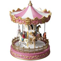 Konstsmide 4177-000 LED-Szenerie Karussell Warmweiß, Mehrfarbig LED Pink, Gold