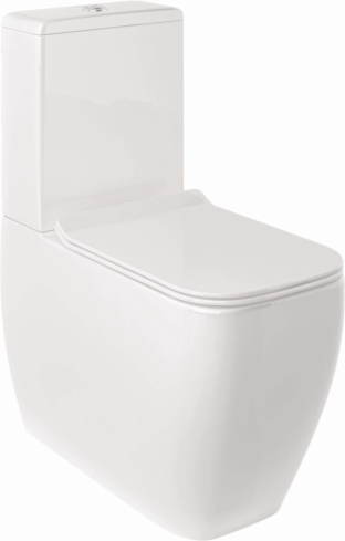 Kludi RESA C Spiralflush-Stand-WC 28WCB0543 62 cm, Universalförmiger Abfluss Weiß glänzend