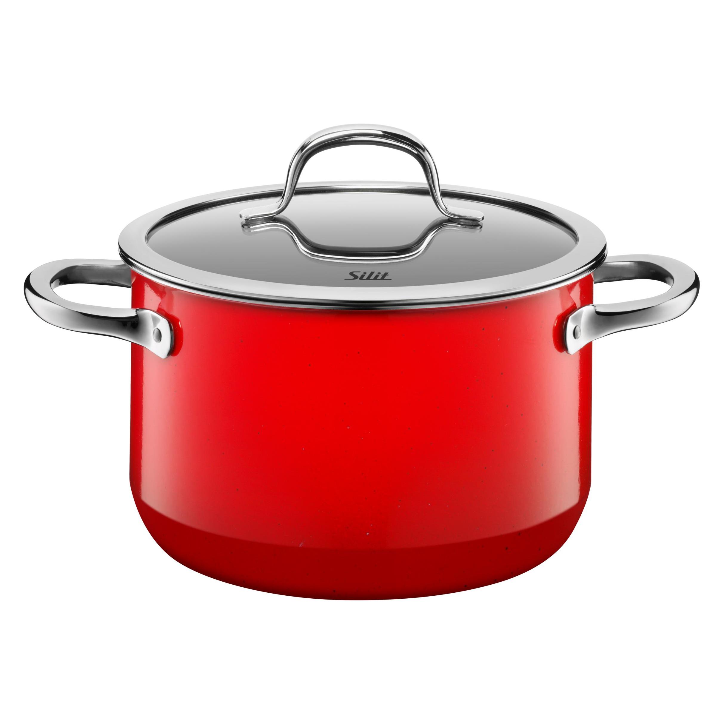Silit m.D.20cm Passion Red (Kochtopf, Silargan, 20 x 12.80 cm) (21.0229.7062)