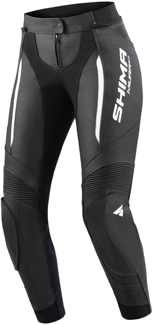 SHIMA Miura 2.0 Damen Motorrad Lederhose MIURA-2.0-PANTS-BLK-WHT-40