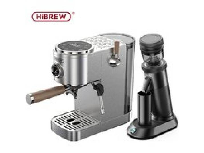 HiBREW Machine à Café Expresso Semi-Automatique H13 G5 20 Bar Température Réglable One-Touch Americano Cappuccino Café Froid