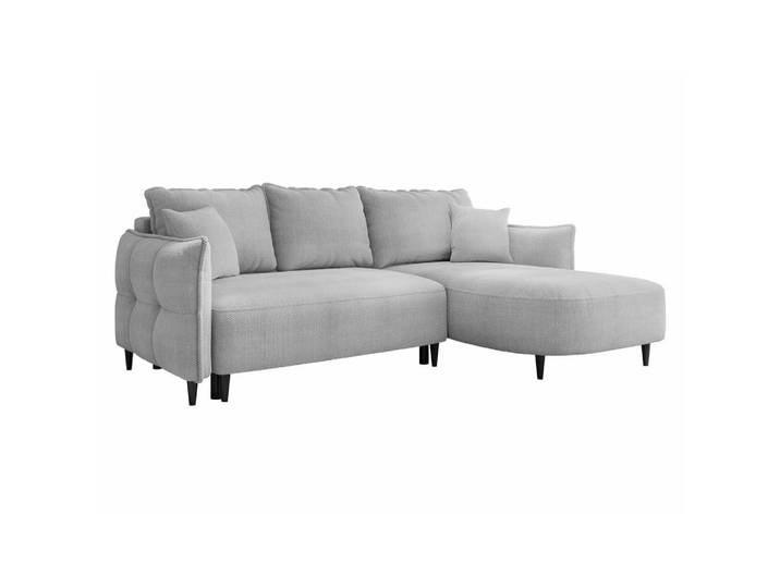 Mirjan24 Ecksofa Sycylia, Seite: Rechts, Grau, Holz, L-Form,L-Form, 244x165 cm, Wohnzimmer, Sofas & Couches, Wohnlandschaften, Ecksofas