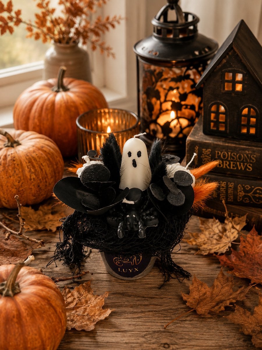 Halloween Spook Kaarsenboeket voor volwassenen