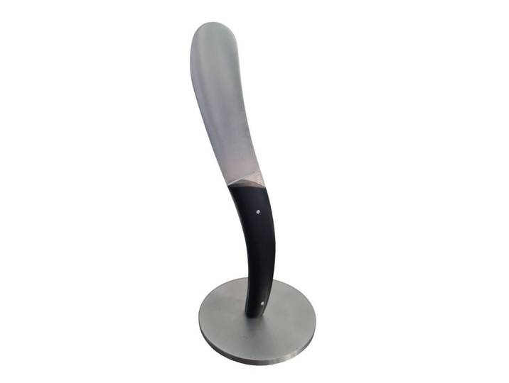 TMC Coutelier Kochmesser TMC Coutelier Buttermesser,Ebenholz mit Metall Standfuss