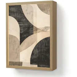 WANDLEUCHTE MIT AKKU Abstrakt - Formen - Modern - Beige LED 30x40 cm Wandlampe