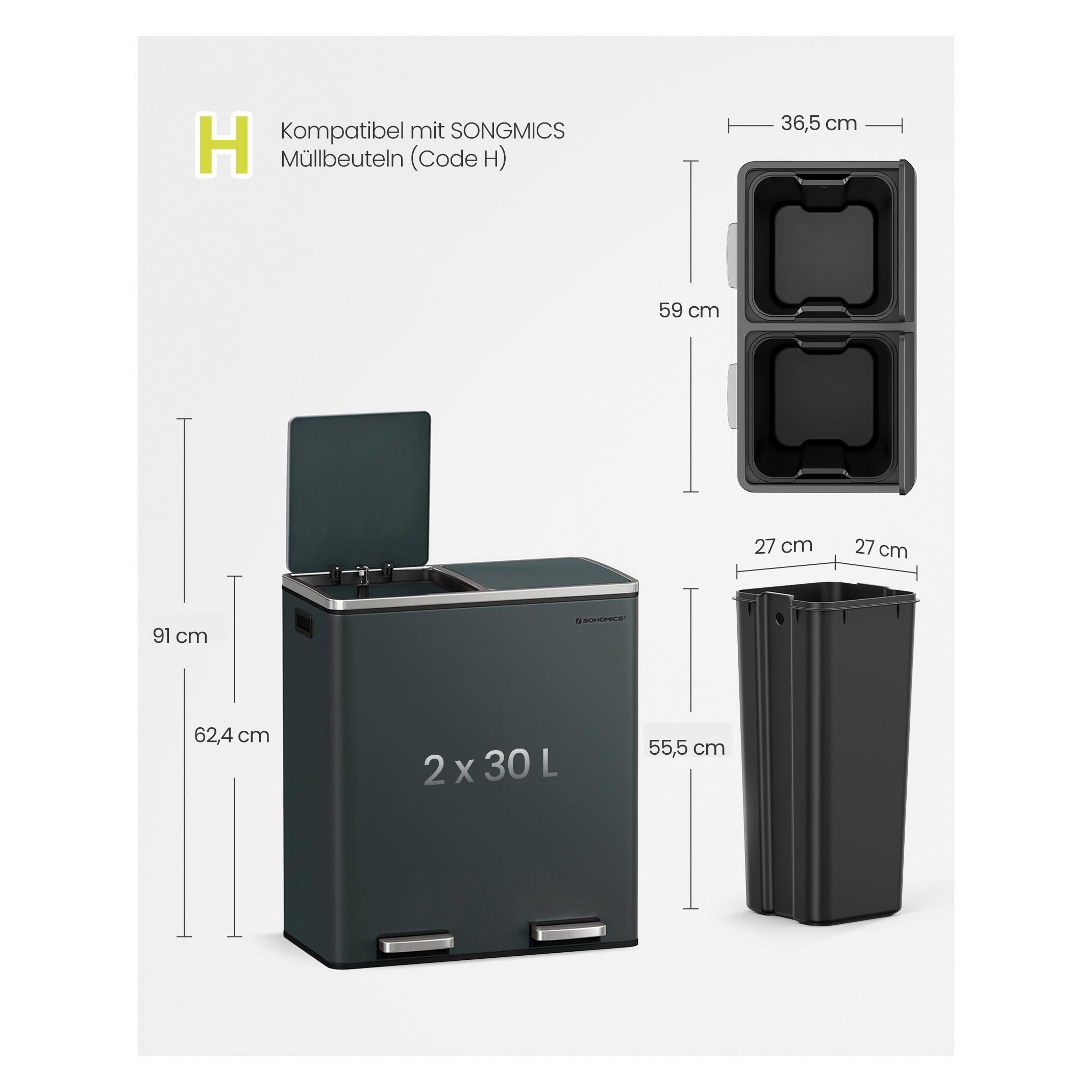 Songmics Müllbert (60 l) (LTB60GS)