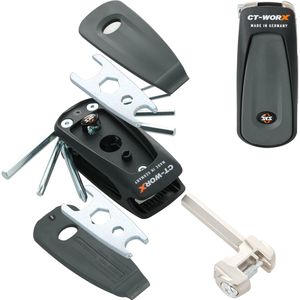 SKS Multitool CT-Worx, 543026, 20 Funktionen, mit Kettennieter und Speichenschlüssel