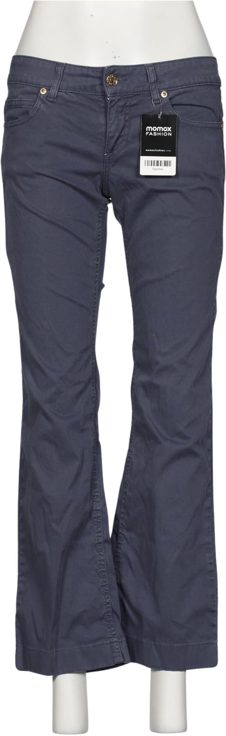 Gucci Damen Stoffhose, Marineblau, Gr. EU 34 (IT 40), Baumwolle / Elasthan - Second Hand