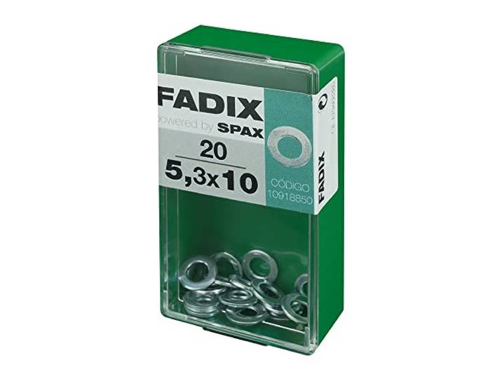 Box S, 20 stuks, plat, 5,3 x 10 mm FADIX