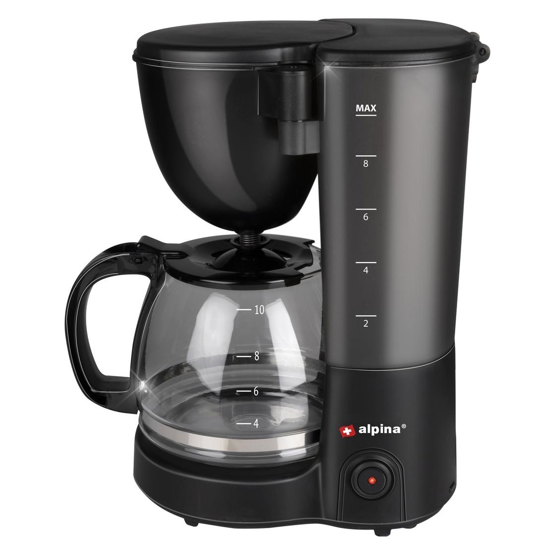 alpina Kaffeemaschine 2-12 Tassen schwarz (871125218102)