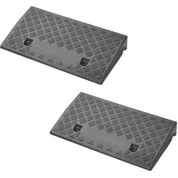 Set aus zwei ProPlus 361570 Auffahrrampen, Gummirampen 7 cm, 3000 kg