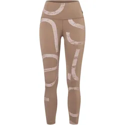 Super Natural, Damen, Tights, Women's Capital Logo Tights (XL), Rosa, Braun
