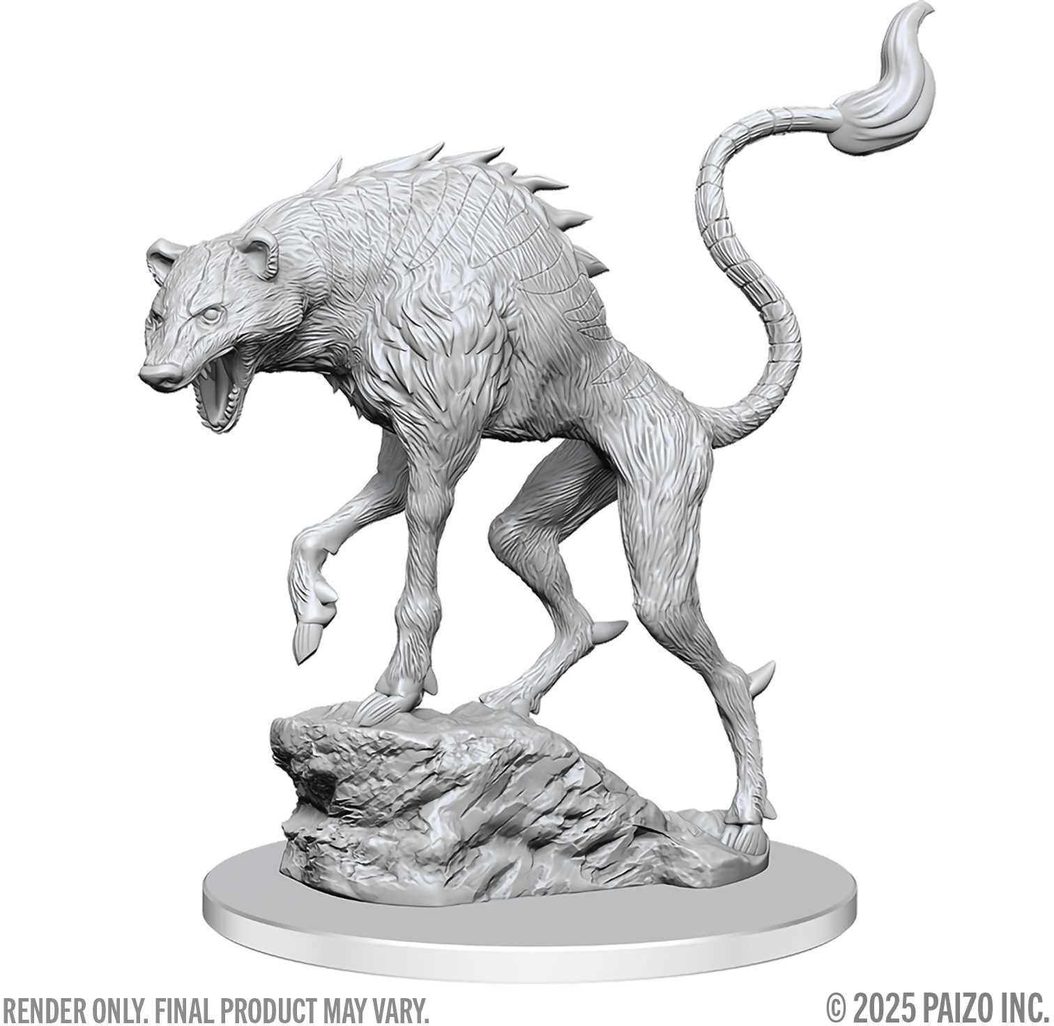 Pathfinder Battles Deep Cuts Unpainted Leucrotta Miniature - Wiz Kids LLC - Ages 14+