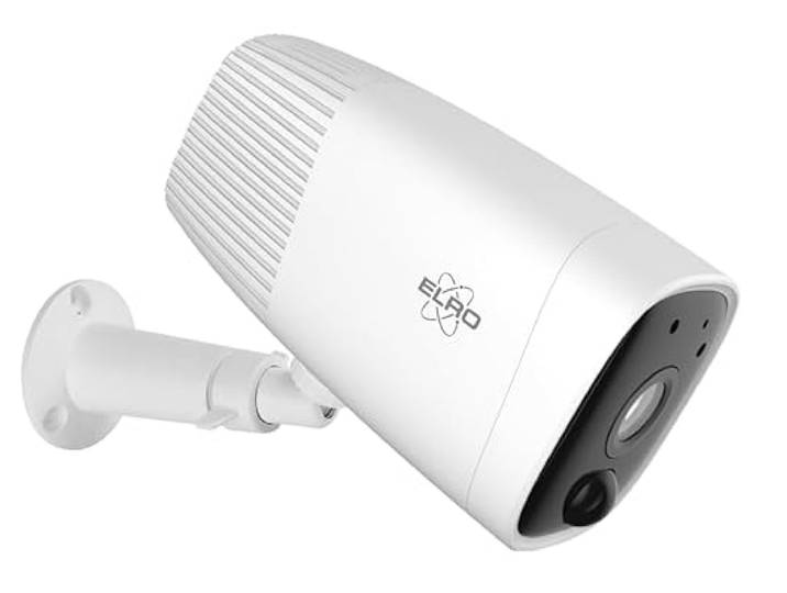ELRO COB2000 Outdoor Wifi IP Beveiligingscamera│Draadloze Bewakingscamera met oplaadbare accu, bewegingssensor, nachtzicht, Full HD 1080P │ Werkt op batterijen │ IP65 Waterdicht.