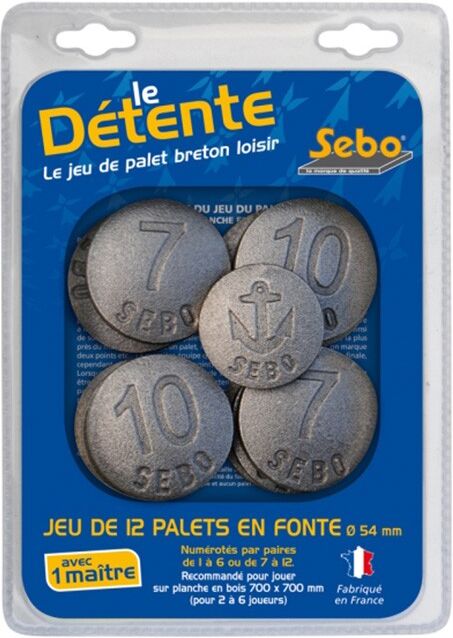 Cadetel Jeu de palets bretons en fonte de loisir 1 à 6