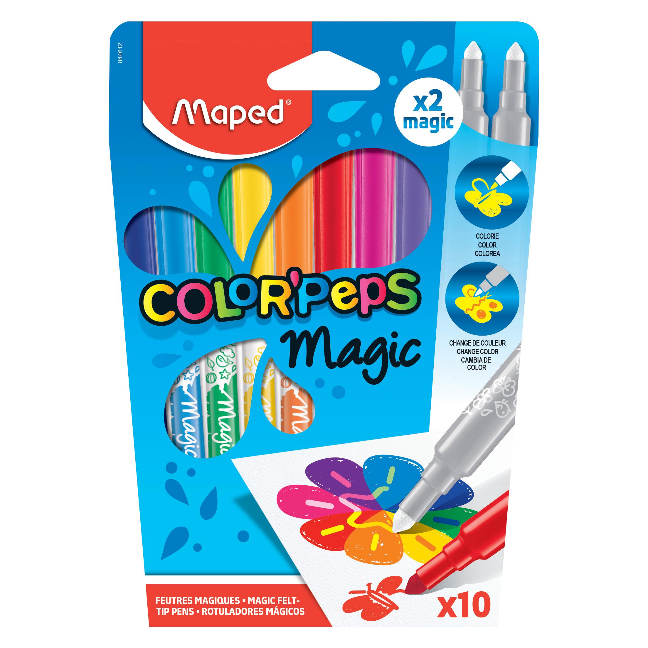 Maped Magic-Filzstifte Color Peps 8er + 2 Magic (10x) (844612)