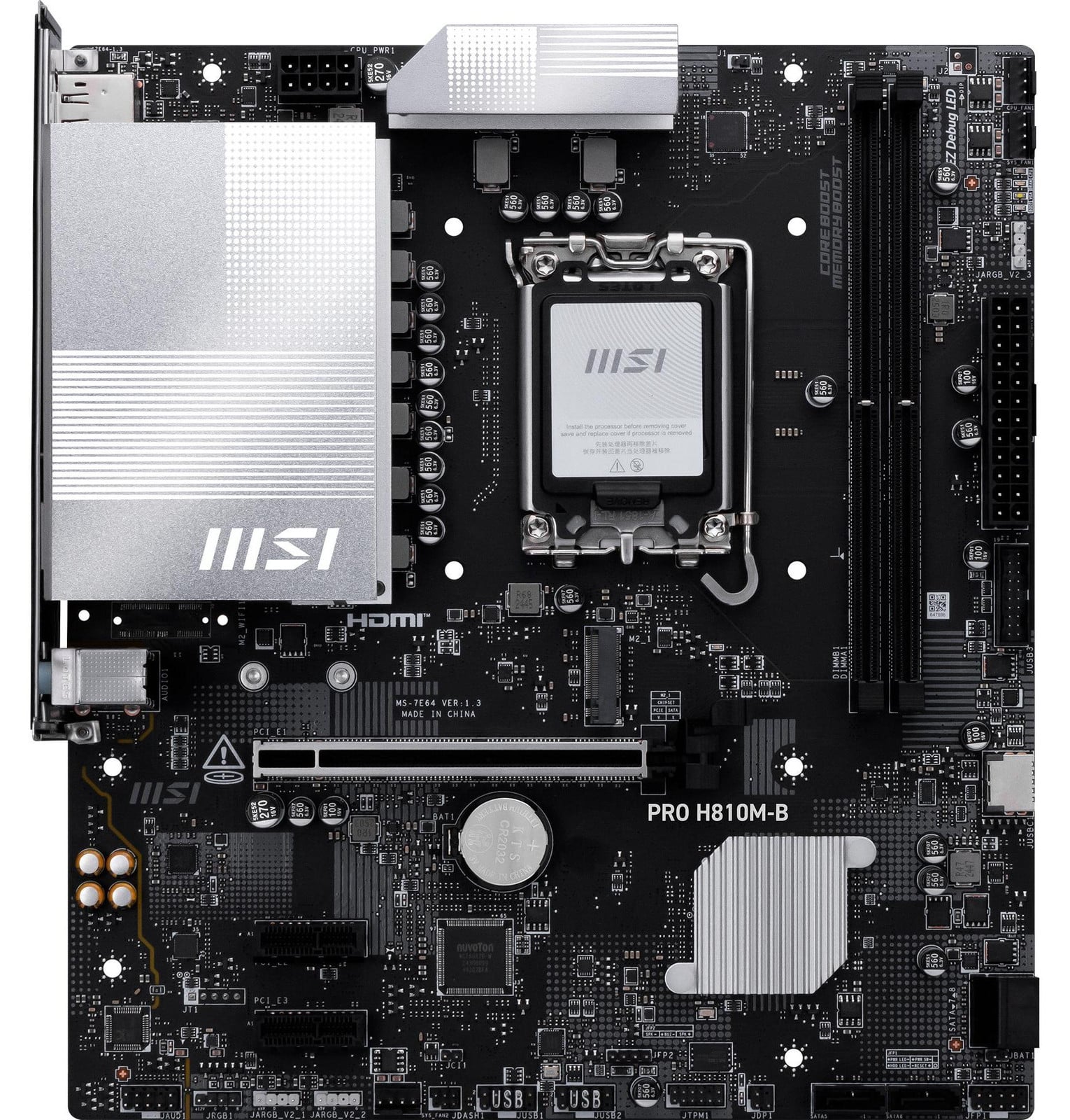 MSI Pro H810M-B moederbord