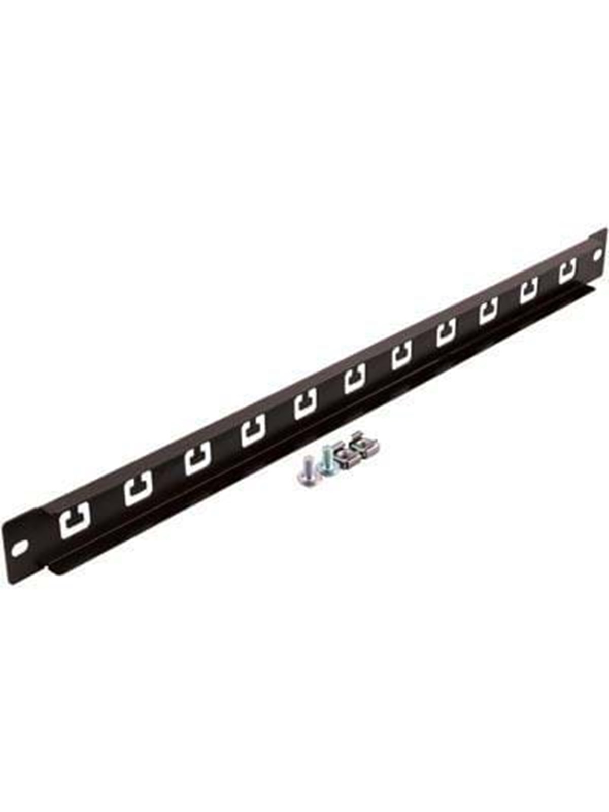 Deltaco 19" cable management plate 1U