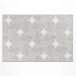 TEPPICH 120x180 cm Linearer Zopf Vintage Muster