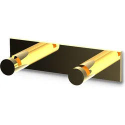 Mikado Frame Haken für Handtücher goldfarben doppelt