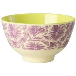 RICE Melamin Schale Flower Press - Small, 300 ml - Ø 11 x H 6 cm
