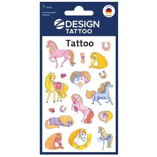 AVERY Zweckform Klebetattoo Pferde, 17 Etiketten