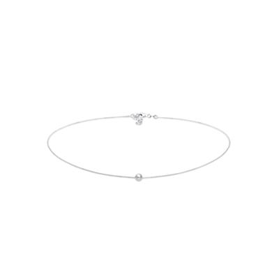Choker ELLI "Halskette Choker Ball Kugel Geo 925 Silber" Gr. 36, silber, Halsketten, Damen, ohne Stein, Silber 925 (Sterlingsilber)