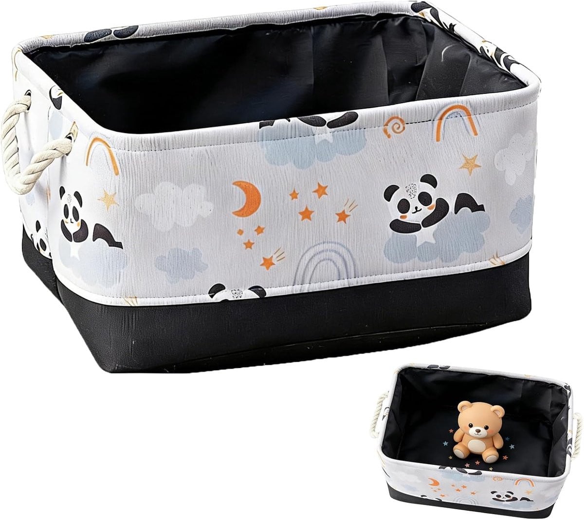 Multifunctionele opbergdoos en wasmand voor kinderen, textiel, solid