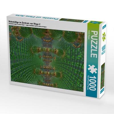 CALVENDO Puzzle Wohnkäfige im Zentrum von Wega V | 1000 Teile Lege-Größe 64x48cm Foto-Puzzle für glückliche Stunden