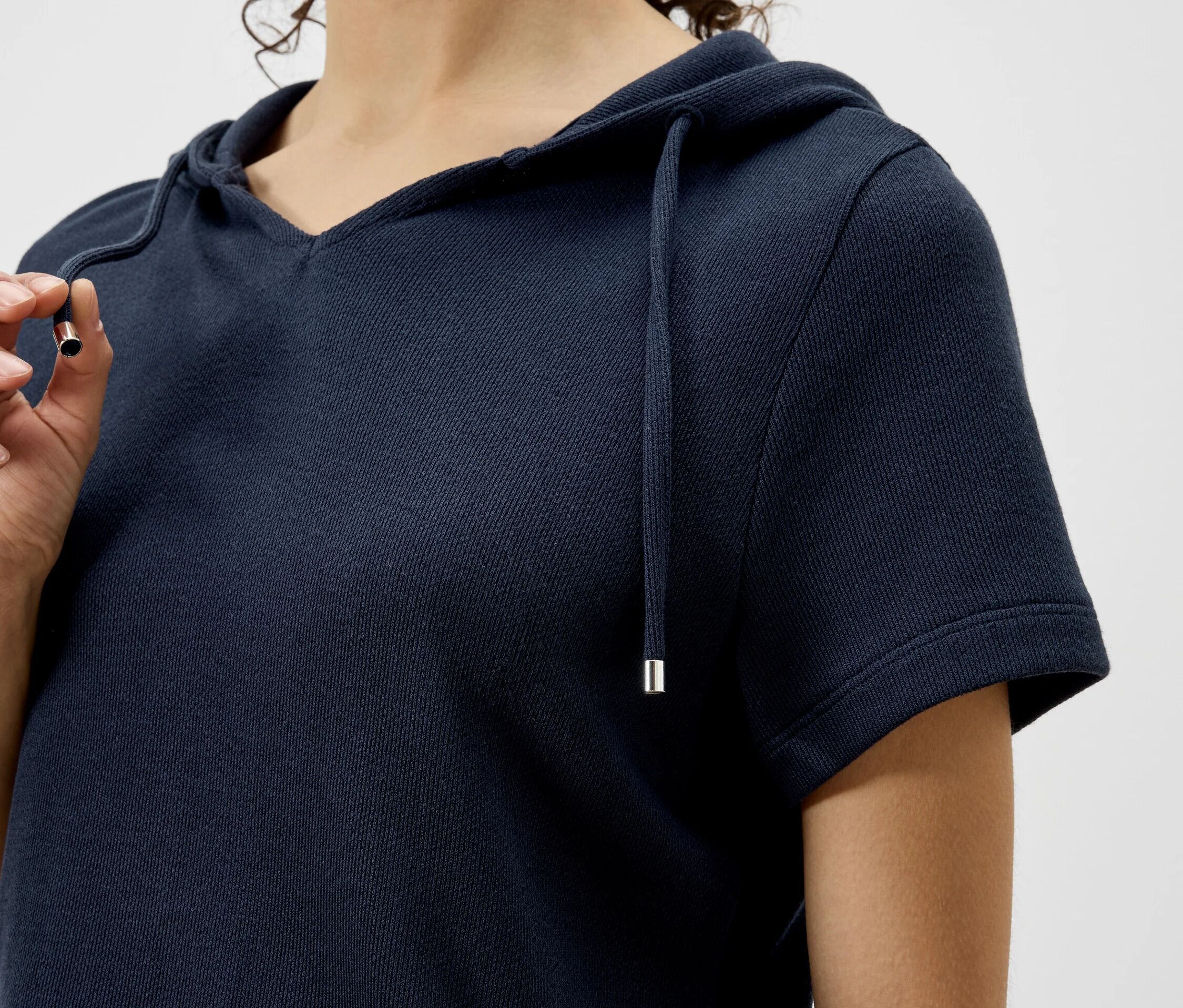 Tchibo - Strukturiertes Shirt - Damen - Gr. M - dunkelblau