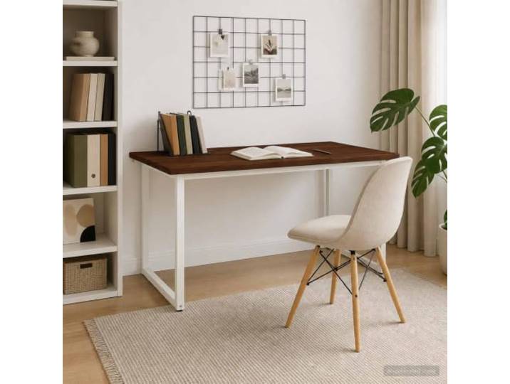 Quadratischer Esstisch 160 x 70 x 75 cm Massivholz Akazie Stahlrahmen,verzinkte Quadratrohre,verstellbare Füße,natürliche Holzmaserung,Esszimmer,Küche