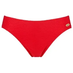 Damella Brigitte Textured Bikini Brief Rot Nylon 48 Damen