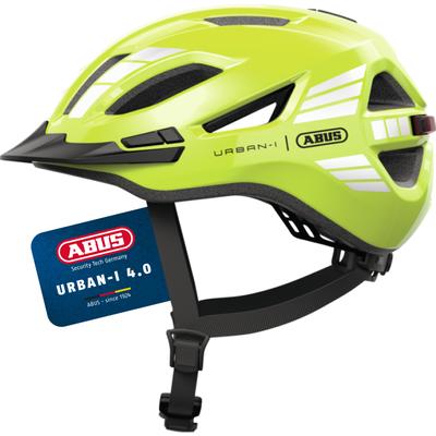 Fahrradhelm ABUS "URBAN-I 4.0" Gr. M, gelb (gelb (signal gelb)), Helme, M Kopfumfang: 54cm - 58cm