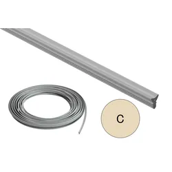 Schlüter Systems DILEX-FIS Einlage 30 m Rollenmaterial Silikon C - Creme Höhe: 7 mm Breite: 3,5 mm Länge: 30 m