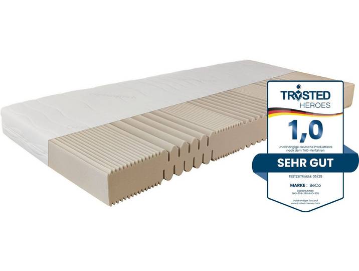 Komfortschaummatratze Matratze Active Greenfirst, Matratze in diversen Größen erhältlich, Beco, 18 cm hoch, Matratze in 90x200 cm und weiteren Größen, punktelastische Matratze