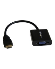 StarTech.com HDMI auf VGA Video Adapter Konverter für PC/ Laptop/ Ultrabook- 1920x1080 Videokonverter Schwarz (HD2VGAE2)