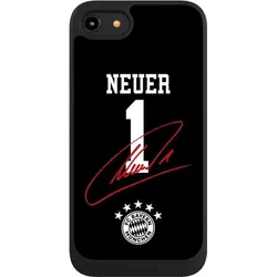 Nivocase Handyhülle für Apple iPhone 8 Hülle NIVOpure Case Schwarz FC Bayern München FCB Manuel Neuer (Apple iPhone 8), Smartphone Hülle, Schwarz