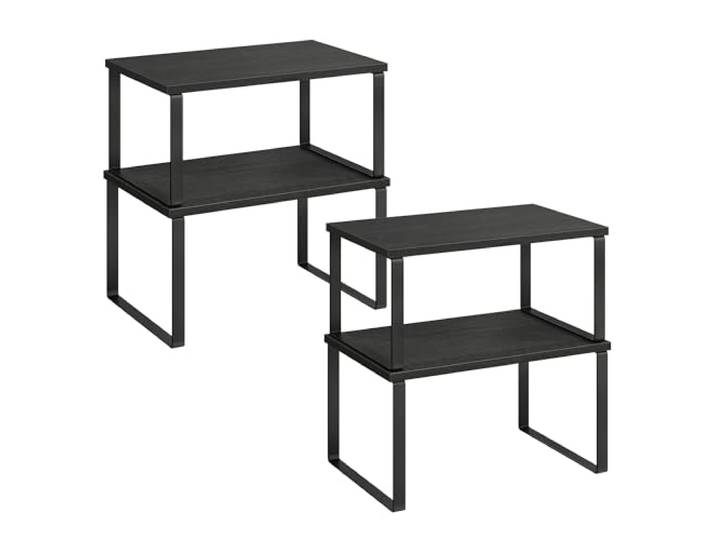 SONGMICS Kruidenrek, Set van 4, Uitbreidbaar, Stapelbaar, Keukenorganizer